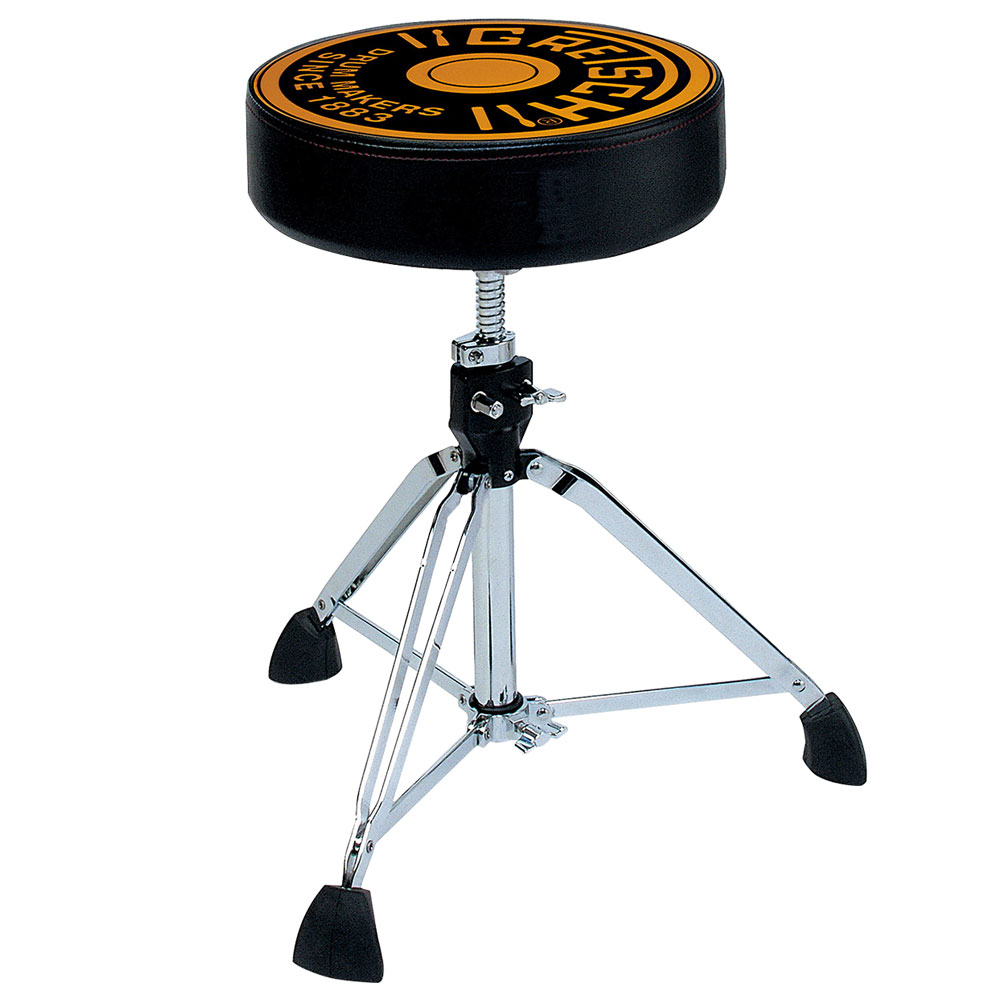 Banco Gretsch GR9608-2 color Plata Asiento 13" Para Baterista