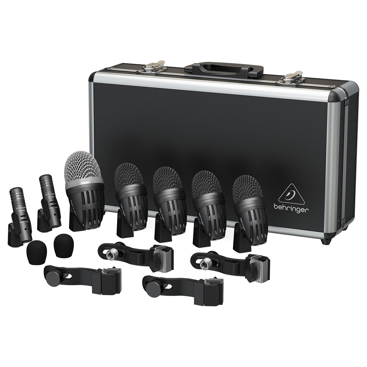 Micrófonos Premium Behringer BC1500 Negro Kit de 7 para Batería