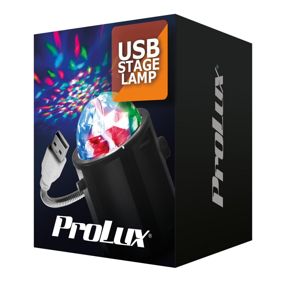 Foto 3 | Luz Led Usb Bola Disco Genérico Prolux Rgb Rotating Lamp S002
