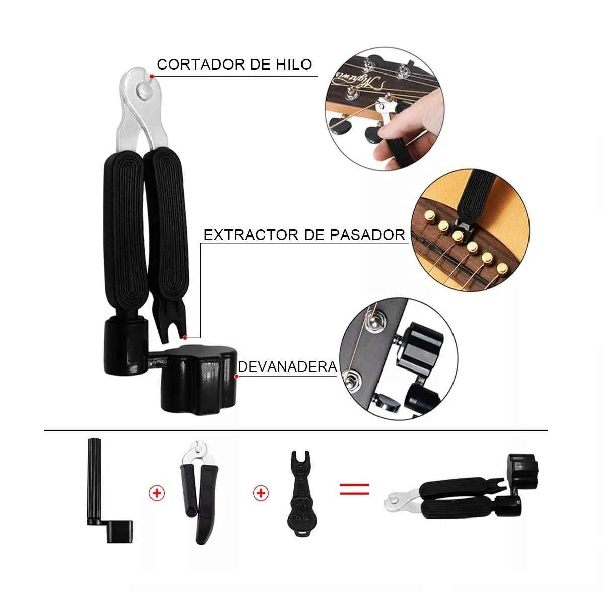 Foto 4 pulgar | Kit de Cuerdas y Accesorios para Guitarra Belug 70 Piezas