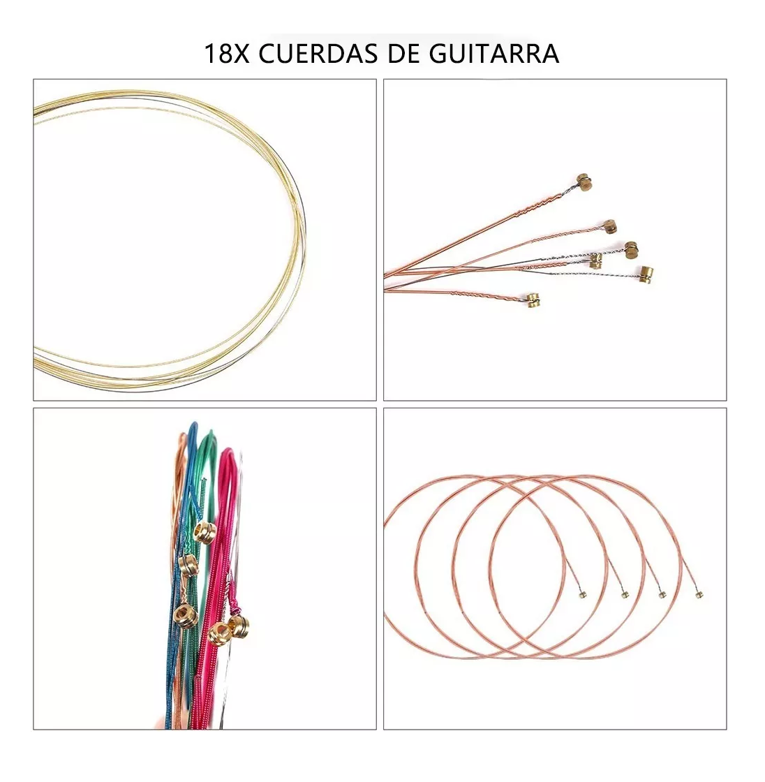 Foto 6 pulgar | Kit de Cuerdas y Accesorios para Guitarra Belug 70 Piezas