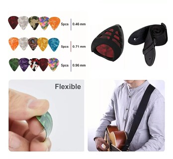 Foto 2 | Kit De Accesorios Para Guitarra Acustica Cuerdas 66 Unidades Multicolor