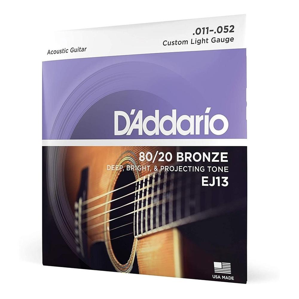 Cuerdas D'Addario Ej13 Bronze 80/20 para Guitarra Electroacustica