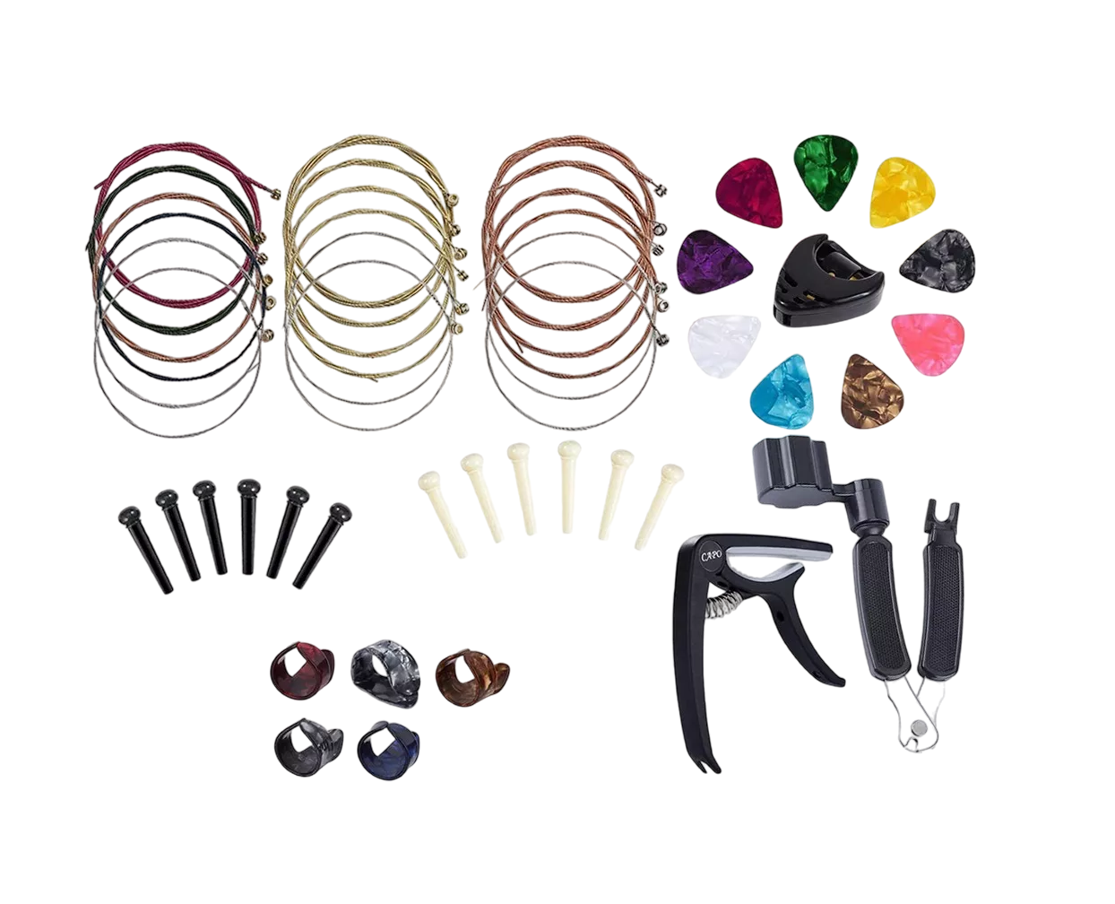 Foto 2 pulgar | Kit De Accesorios Belug para Guitarra Acústica Cuerdas 48 Unidades