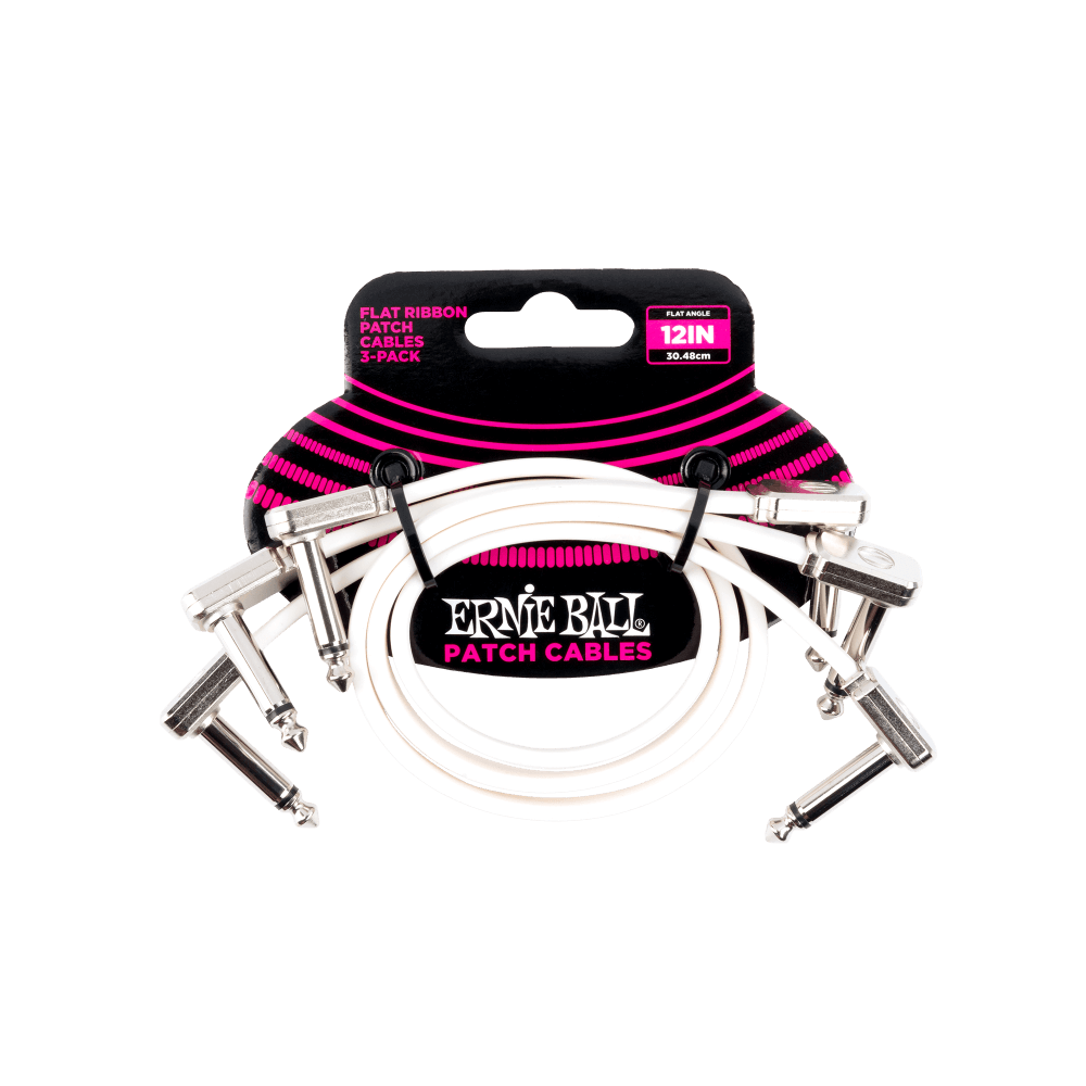 Cables Parcheo Ernie Ball 6386 color Blanco