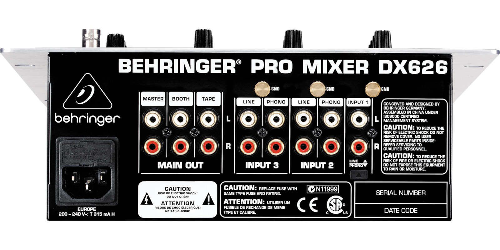 Foto 5 pulgar | Mezcladora para Dj 3 Canales Behringer Dx626 Mixer