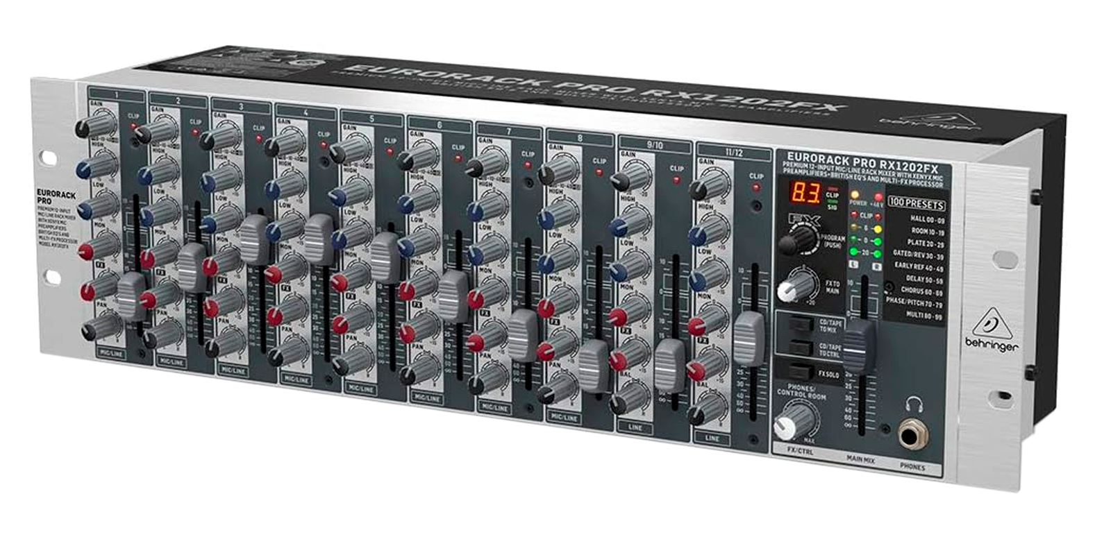 Foto 4 pulgar | Behringer Rx1202fx V2 Mezcladora 8 Preamp Montaje Rack