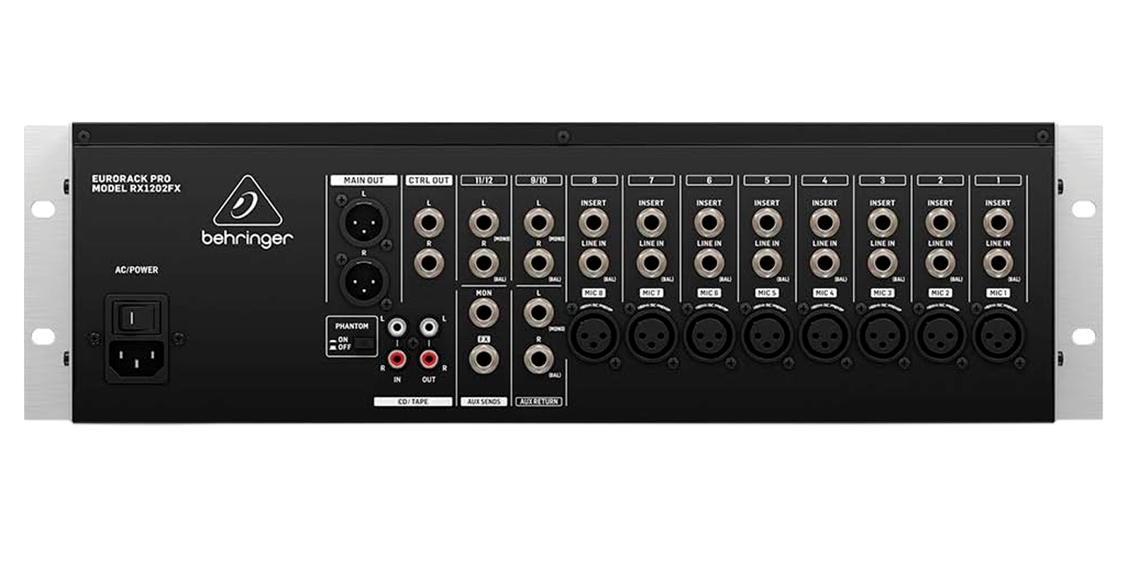 Foto 5 pulgar | Behringer Rx1202fx V2 Mezcladora 8 Preamp Montaje Rack