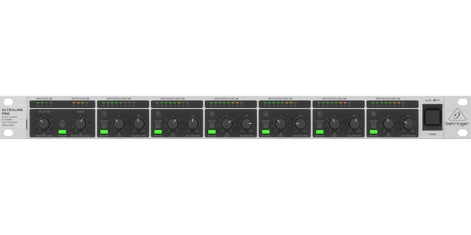 Foto 2 | Behringer Mx882 V2 Mezcladora Splitter De Rack 8 Canales