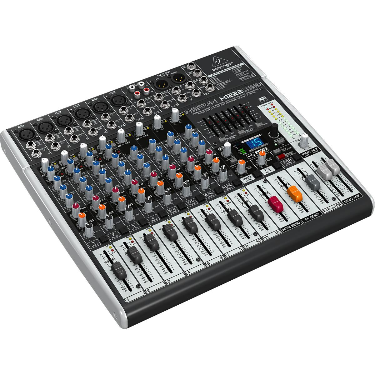 Behringer X1222usb Mezcladora 12 Canales Interface Usb