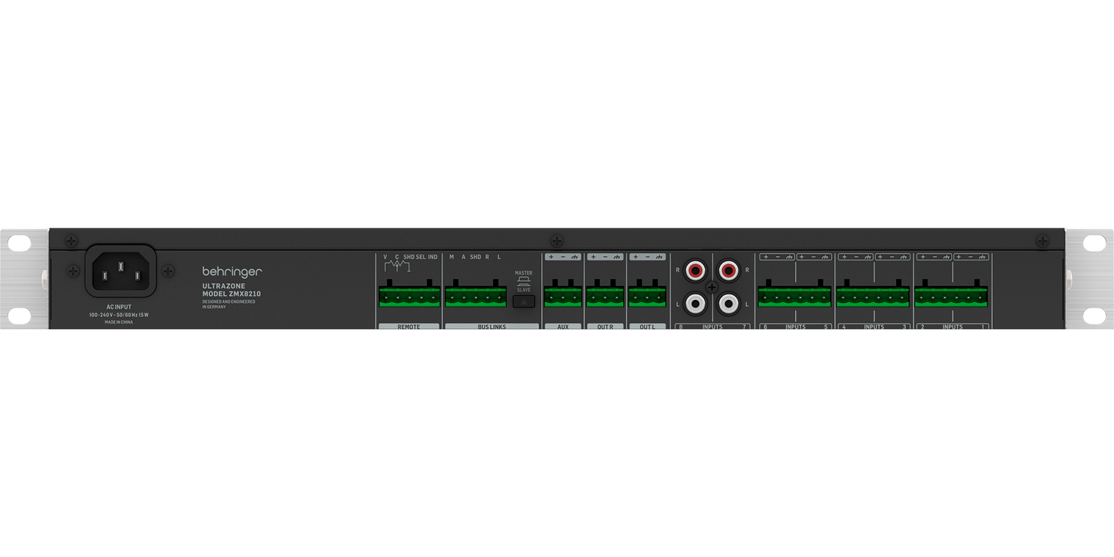 Foto 4 | Behringer Zmx8210 V2 Mezcladora De Rack 8 Canales P/ 3 Zonas