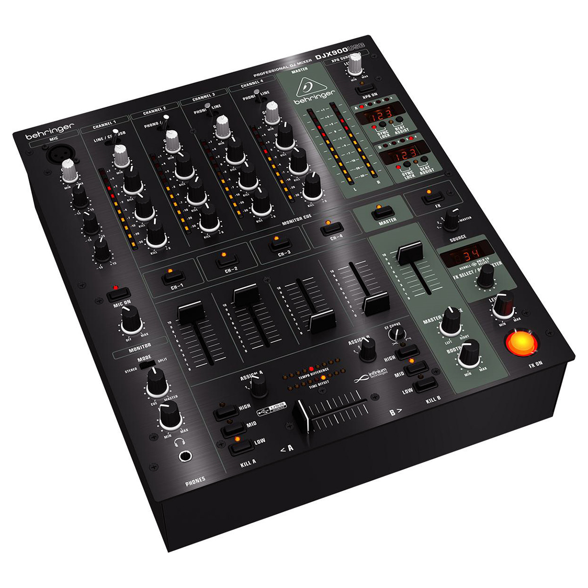 Behringer Djx900usb Mezcladora Para Dj 5 Canales Usb