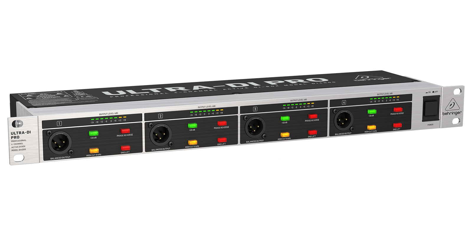 Foto 3 pulgar | Behringer Di4000 V2 Caja Directa De Rack 4 Canales