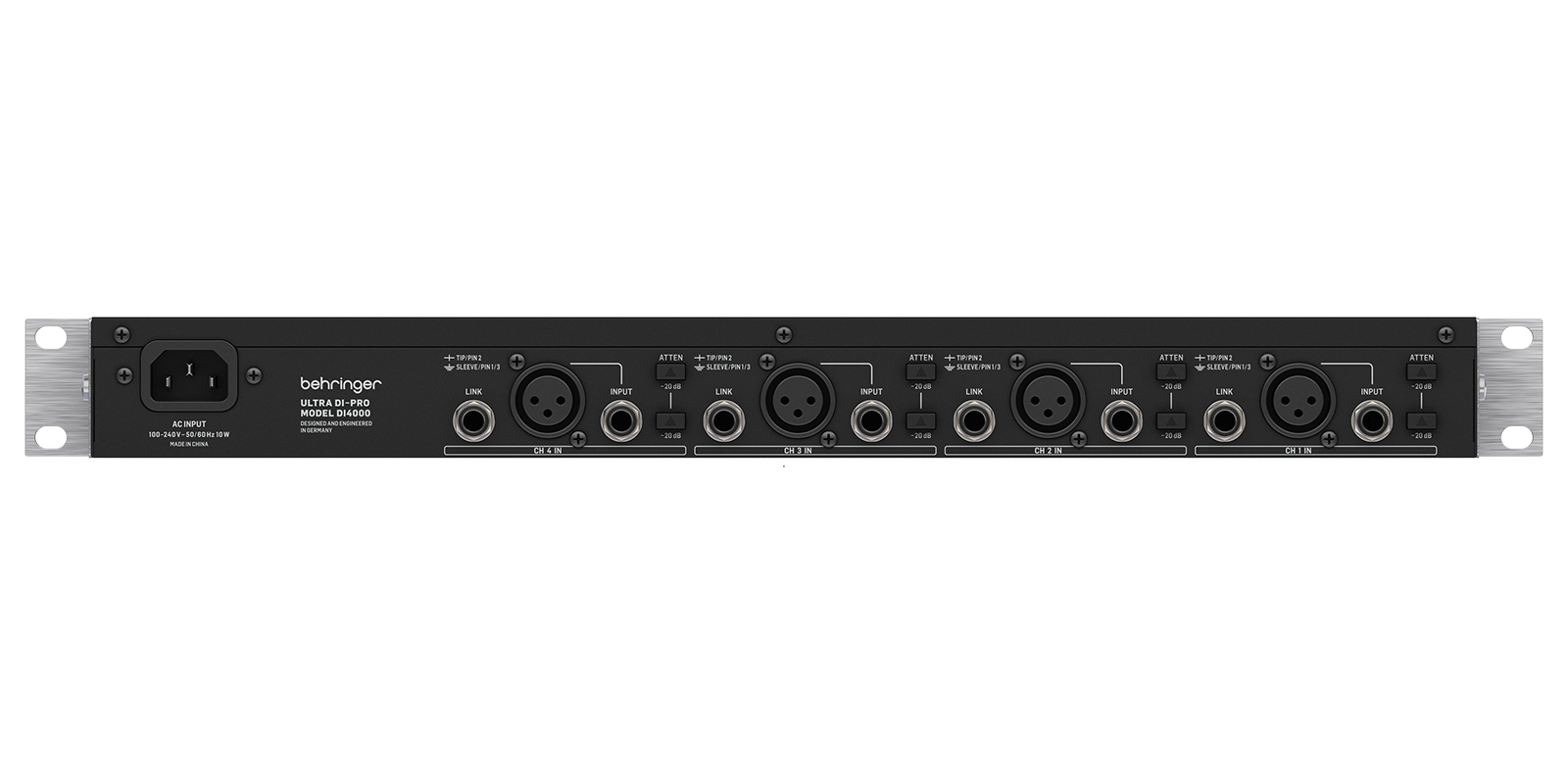 Foto 5 pulgar | Behringer Di4000 V2 Caja Directa De Rack 4 Canales