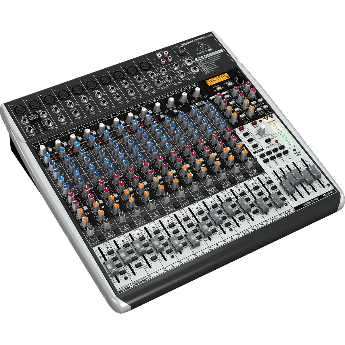 Behringer Qx2442usb Mezcladora 24 Canales Interface Usb