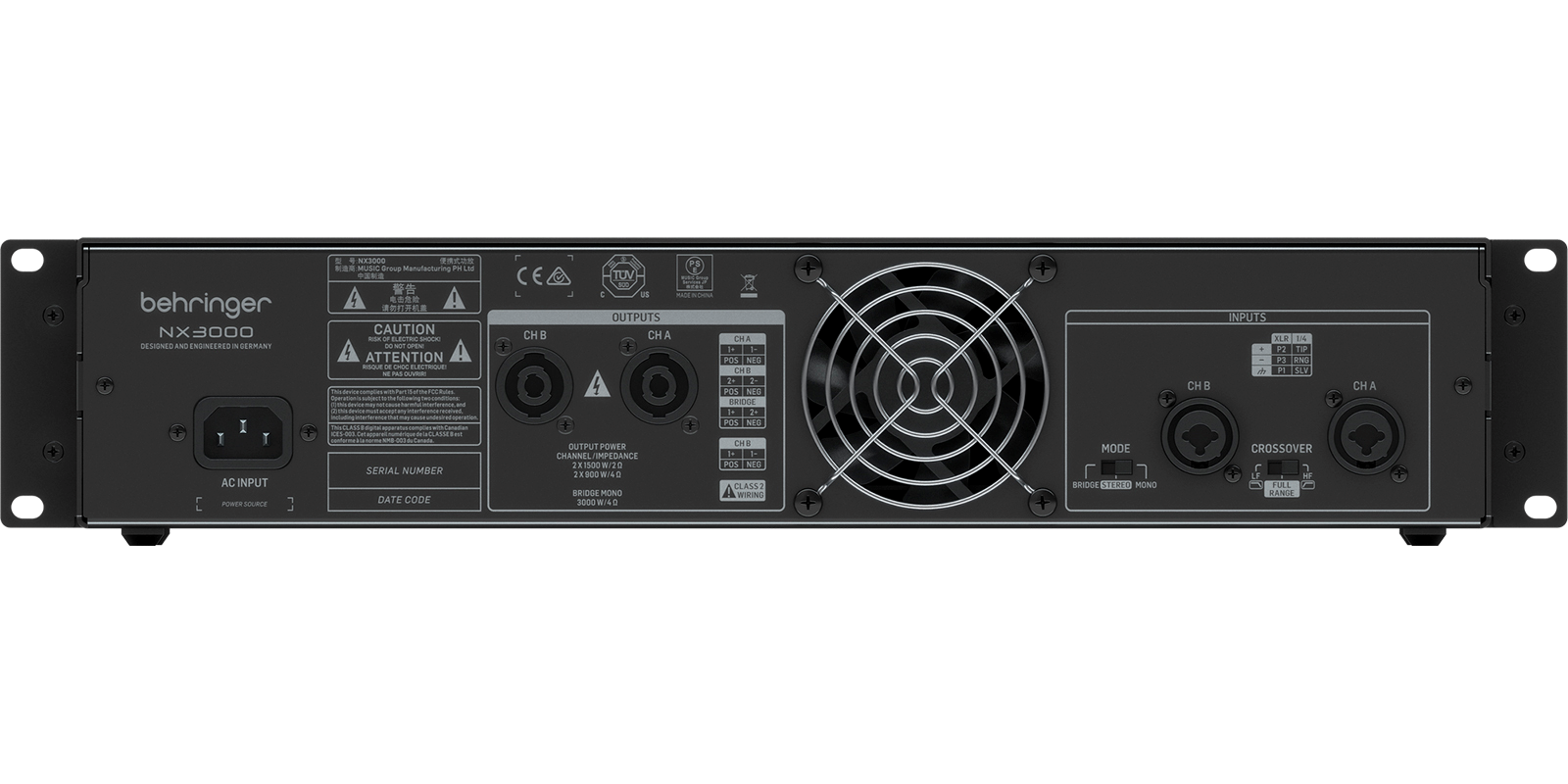 Foto 5 pulgar | Behringer Nx3000 Poder Amplificador De Audio 3000 Watts