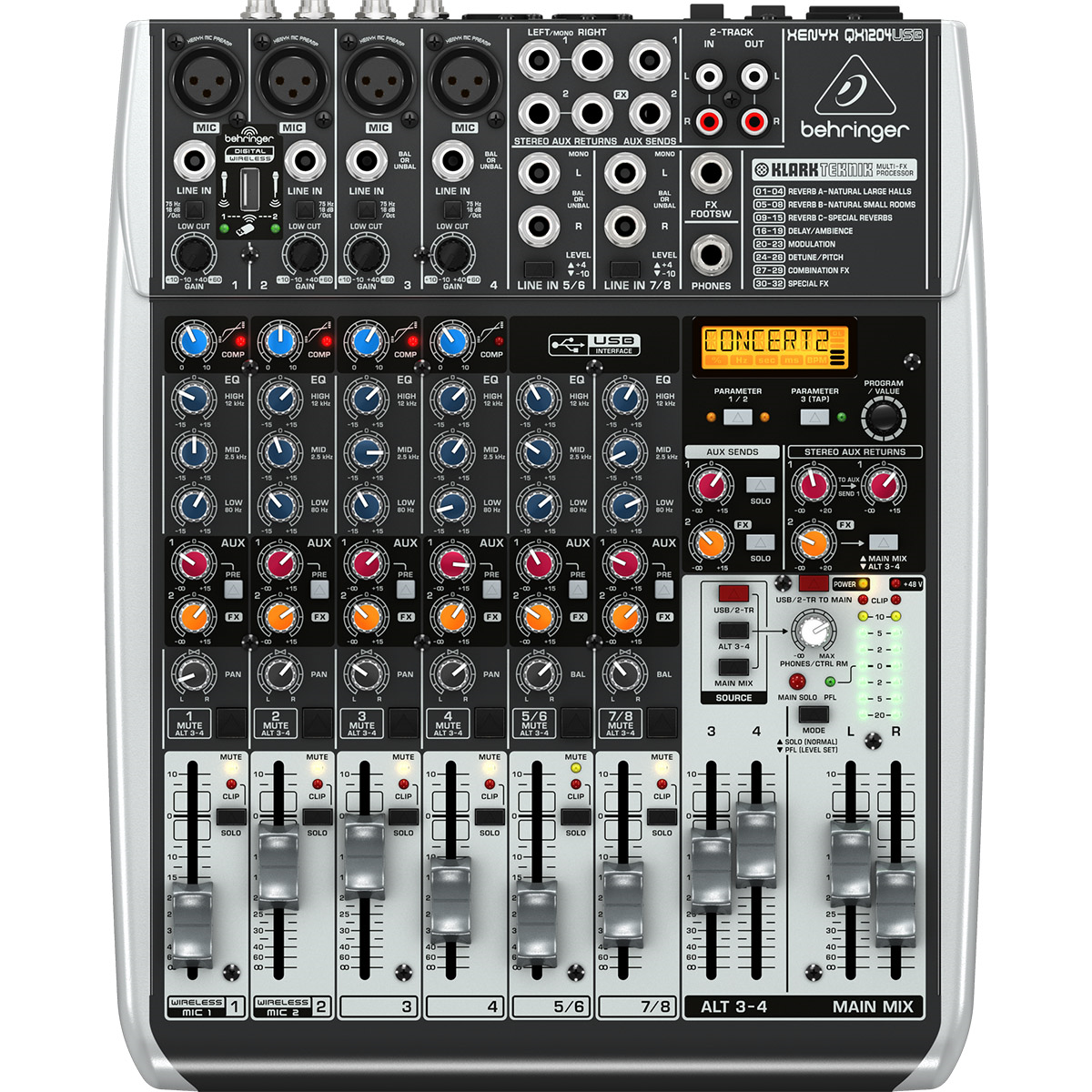 Foto 3 pulgar | Behringer Qx1204usb Mezcladora 12 Canales Interface Usb