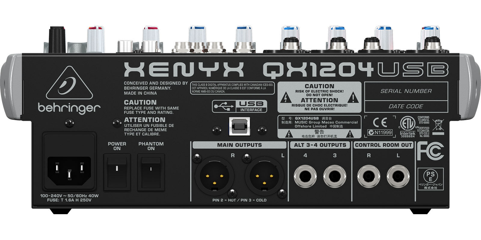 Foto 5 pulgar | Behringer Qx1204usb Mezcladora 12 Canales Interface Usb