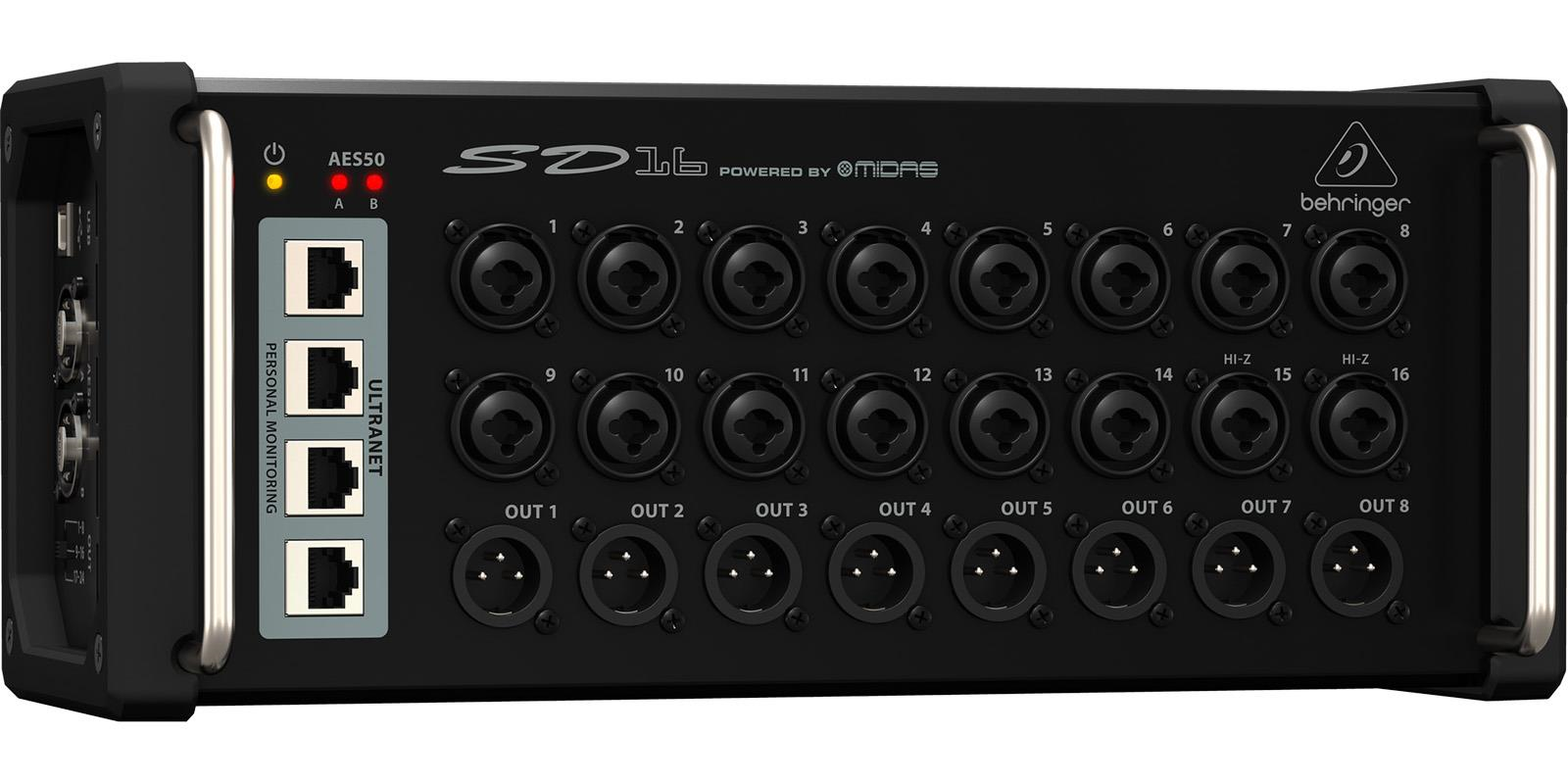 Behringer Sd16 Snake Digital Con 16 Preamps Combo Midas