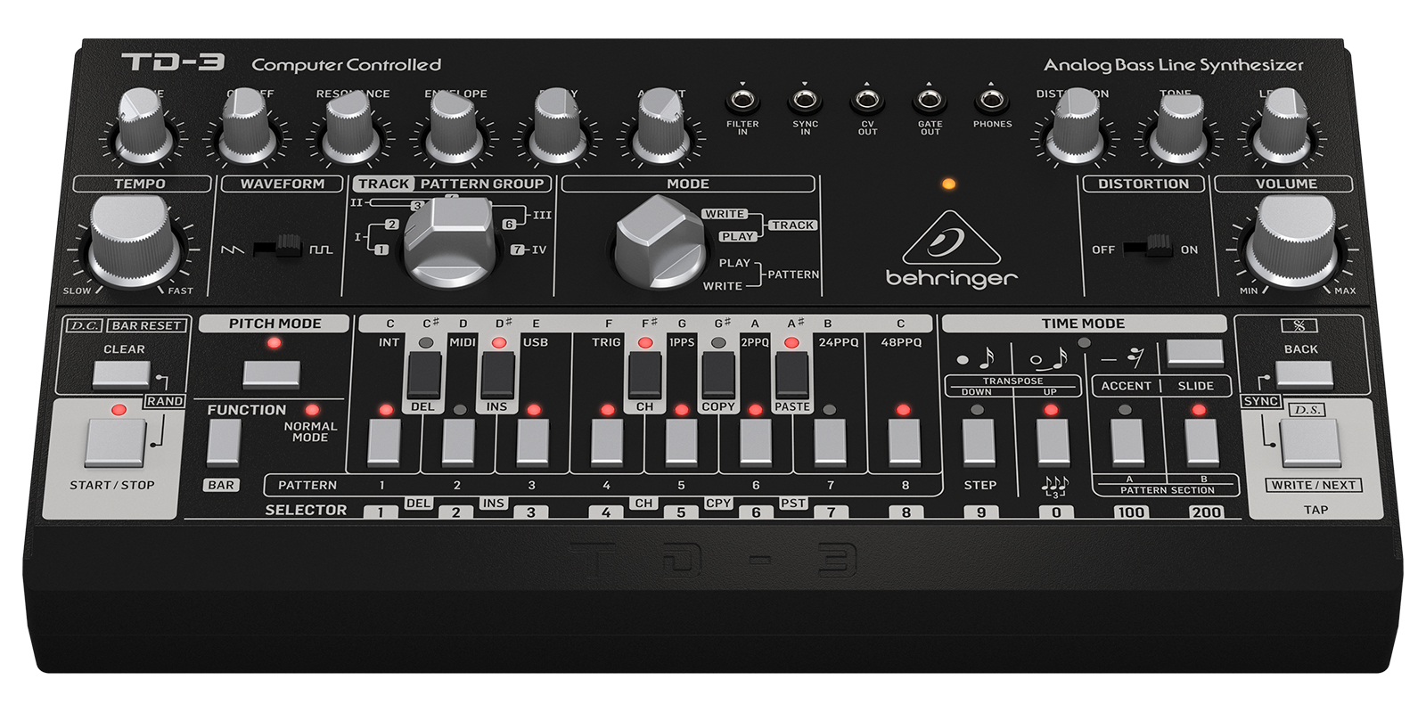 Behringer Td-3-bk Sintetizador Análogo Secuenciado Dj Rap