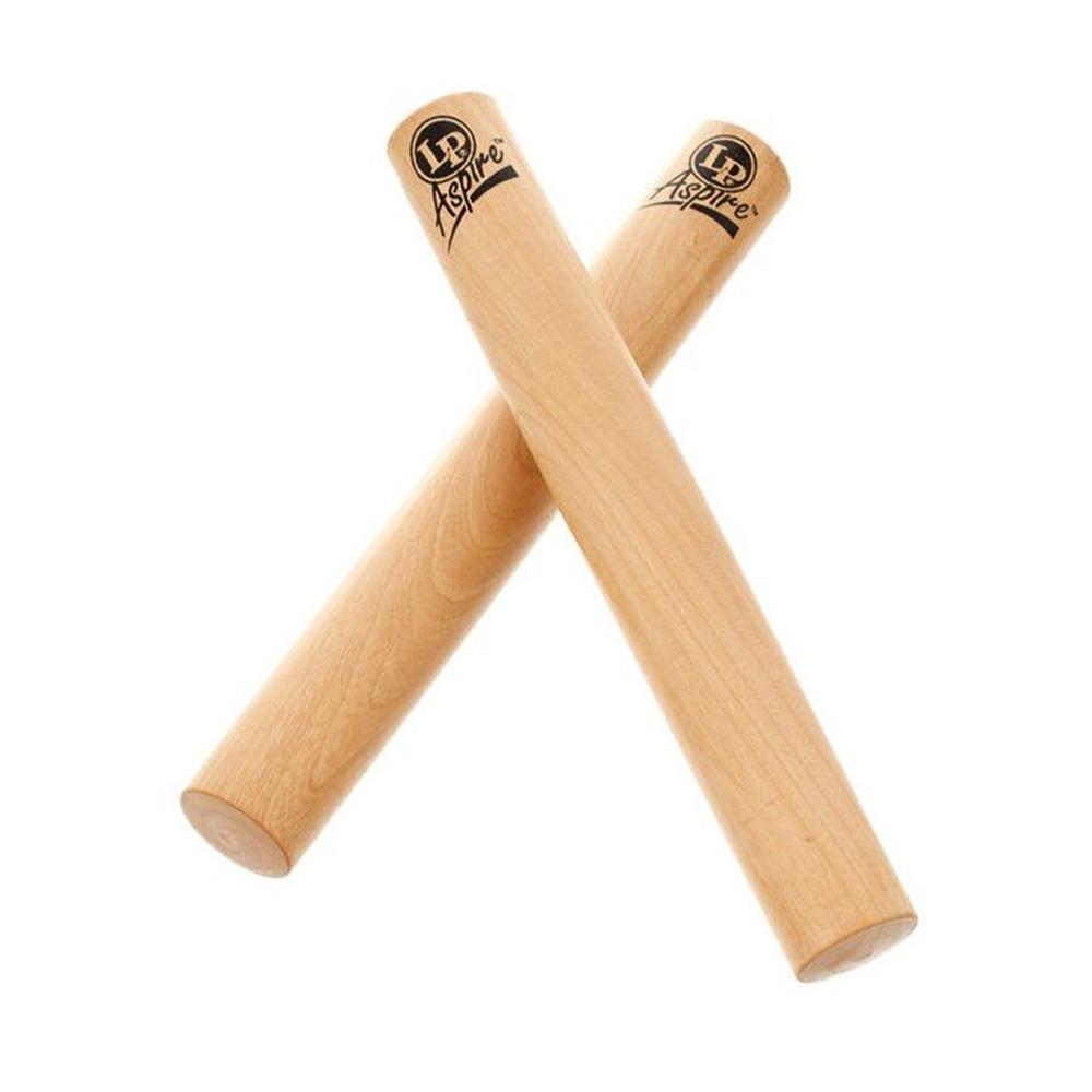 Foto 5 pulgar | Claves Grandes De Madera Blanca Lp Aspire Latin Percussion Lpa165 Color Beige Par