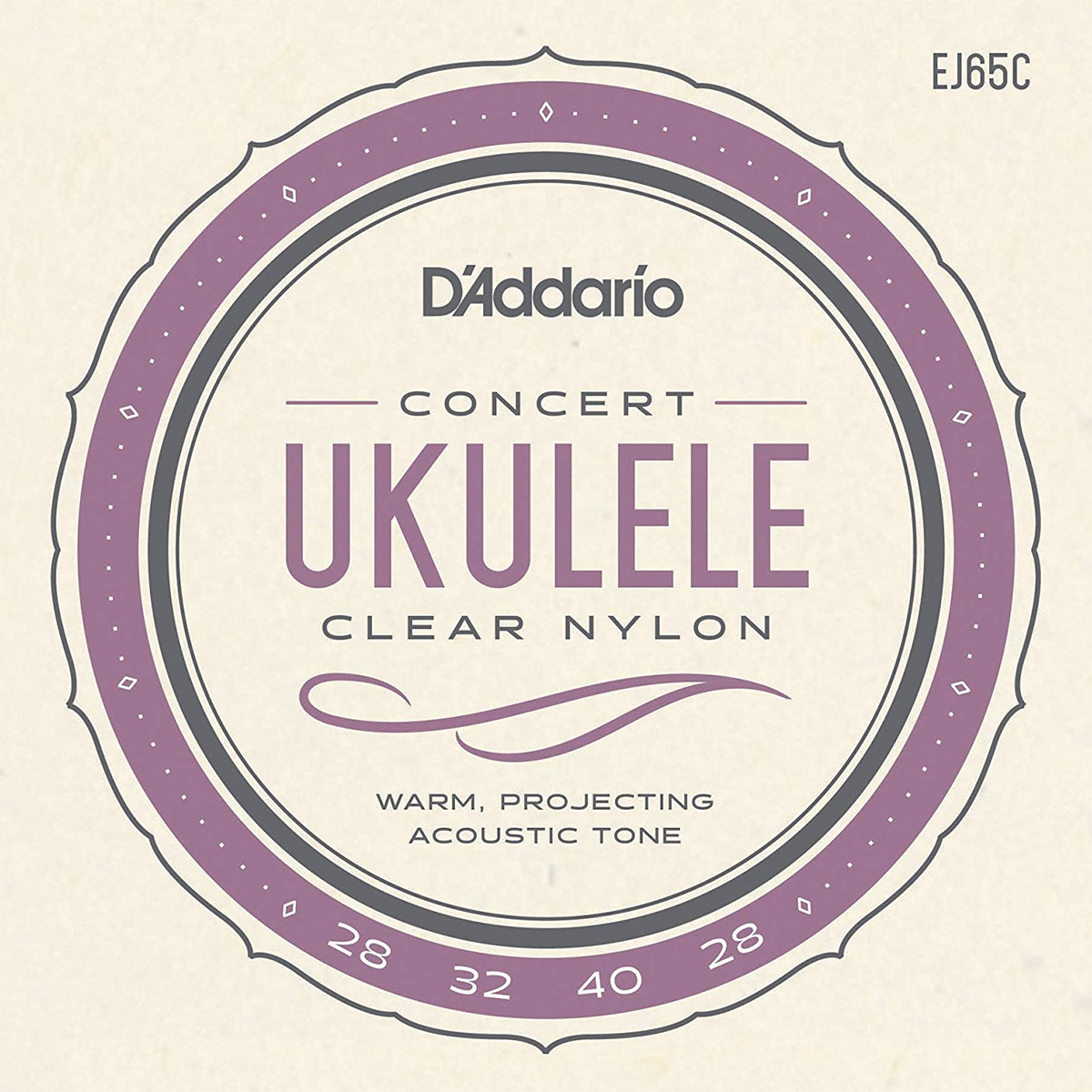 Juego de Cuerdas para Ukelele Daddario EJ65C 4 Piezas