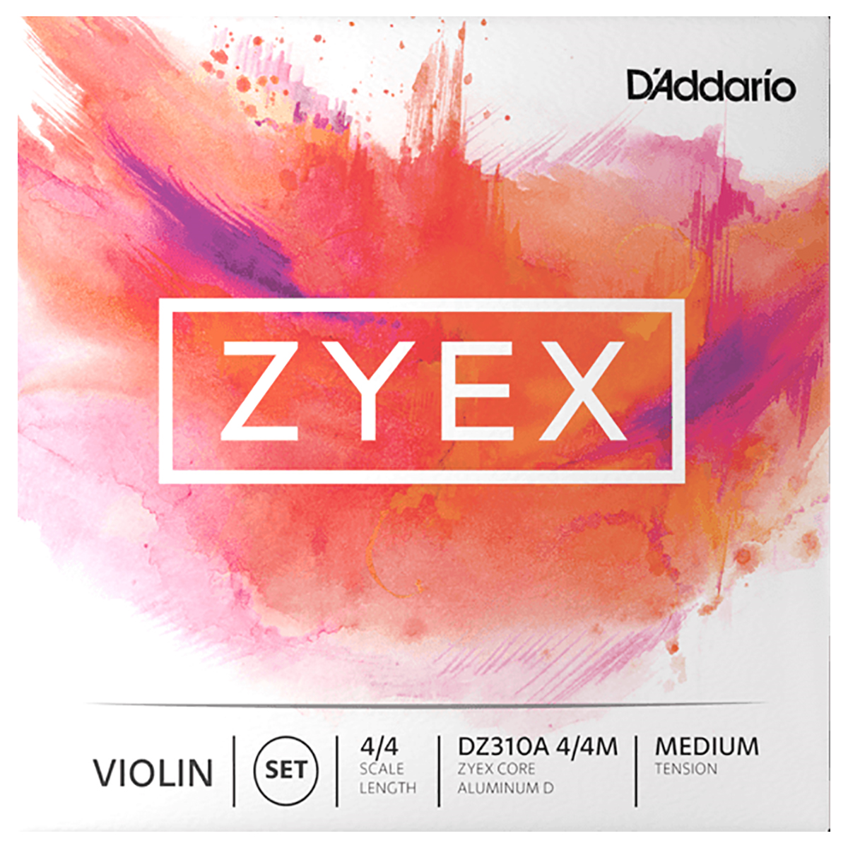 Daddario Zyex Dz310a Juego De 4 Cuerdas Para Violín 4/4