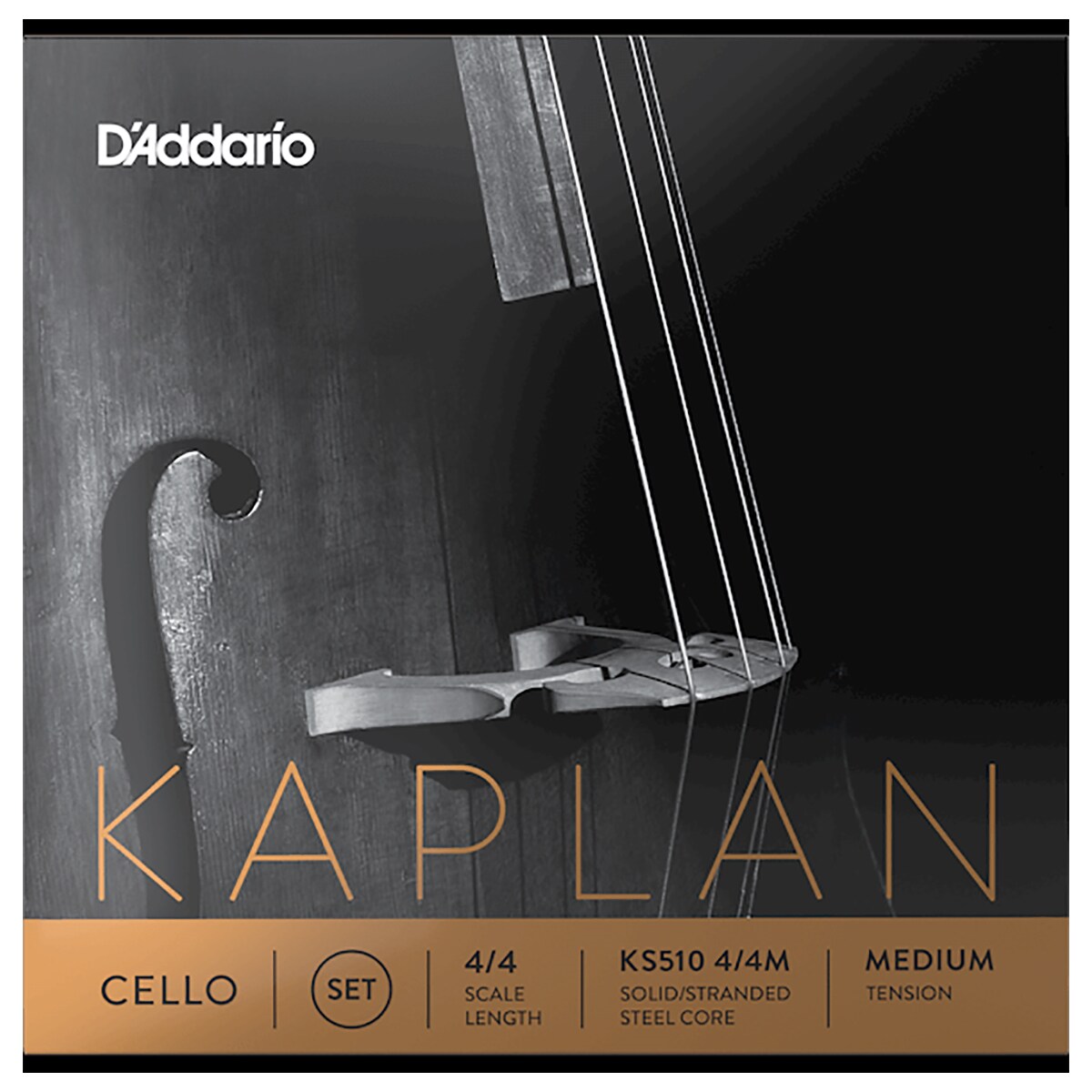 Juego Cuerdas Daddario Ks510 Kaplan para Cello 4/4 Tensión M $3,876