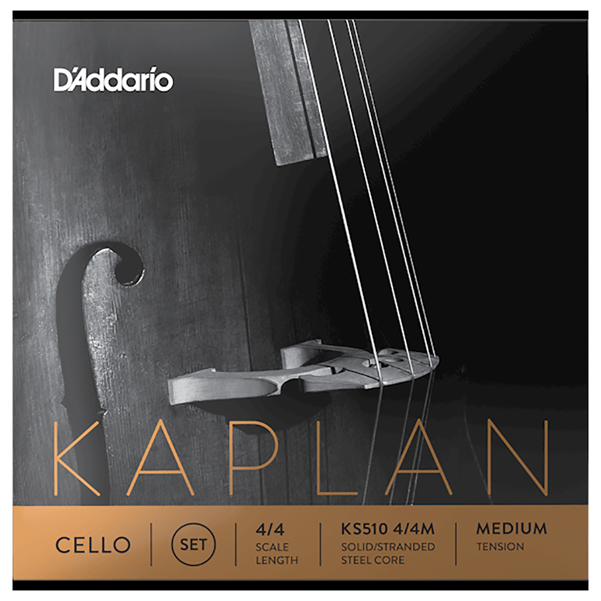 Juego Cuerdas Daddario Ks510 Kaplan para Cello 4/4 Tensión M