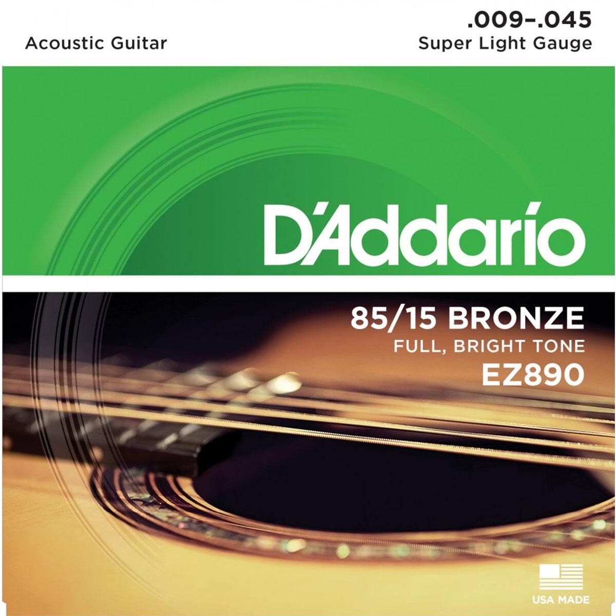 Cuerdas Daddario Ez890e para Guitarra Acústica $274