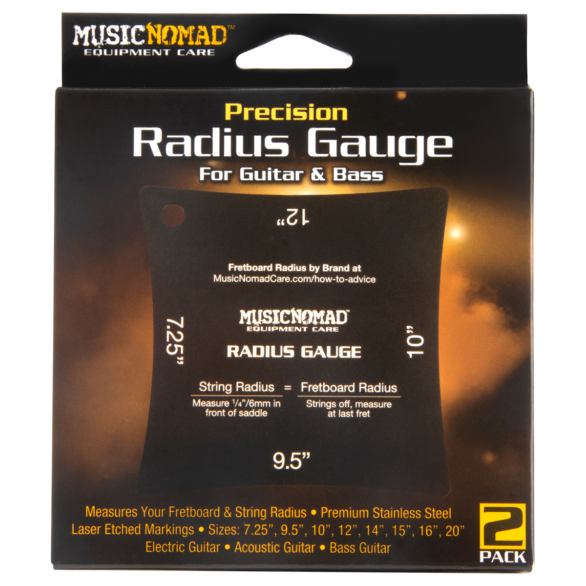 Foto 5 | Music Nomad Mn603 Galgas Para Medir Diapasón Guitarras Bajos Acero Inoxidable