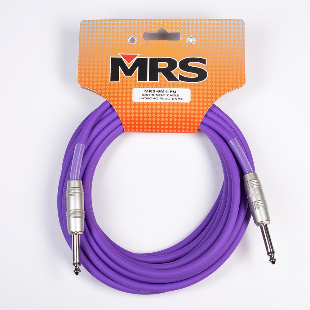 Foto 1 | Cable Para Instrumento De 6 M Morrison Mrs-6m-i-pu Color Purpura Conector 1/4 Pulgada Mono