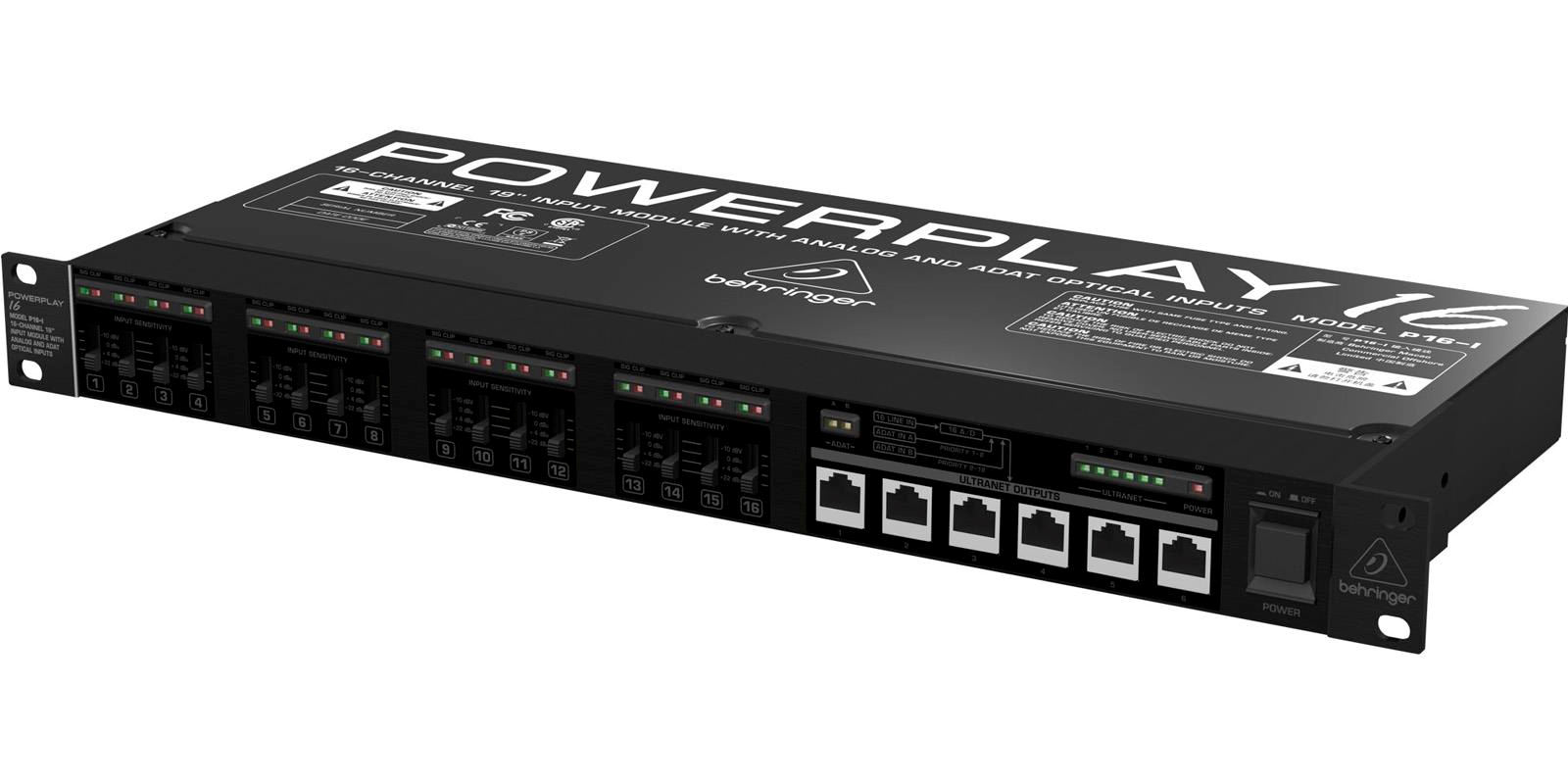 Convertidor 16 Canales Módulo De Entrada 19 Behringer P16-i