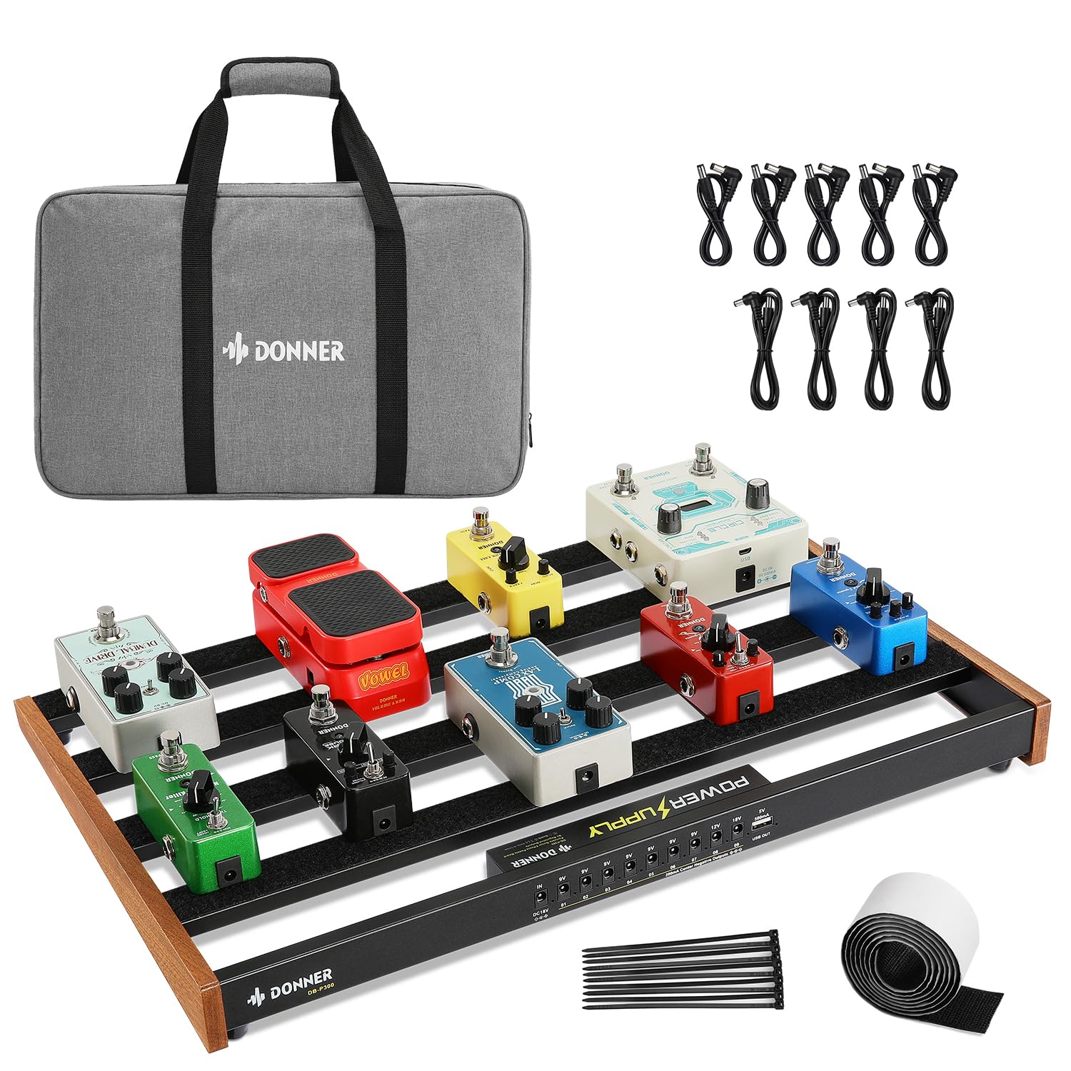 Foto 1 | Pedalera de Guitarra Donner Db-p300 con Fuente de Alimentación-Venta Internacional