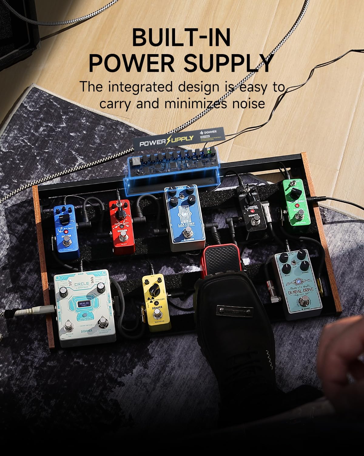 Foto 3 pulgar | Pedalera de Guitarra Donner Db-p300 con Fuente de Alimentación-Venta Internacional