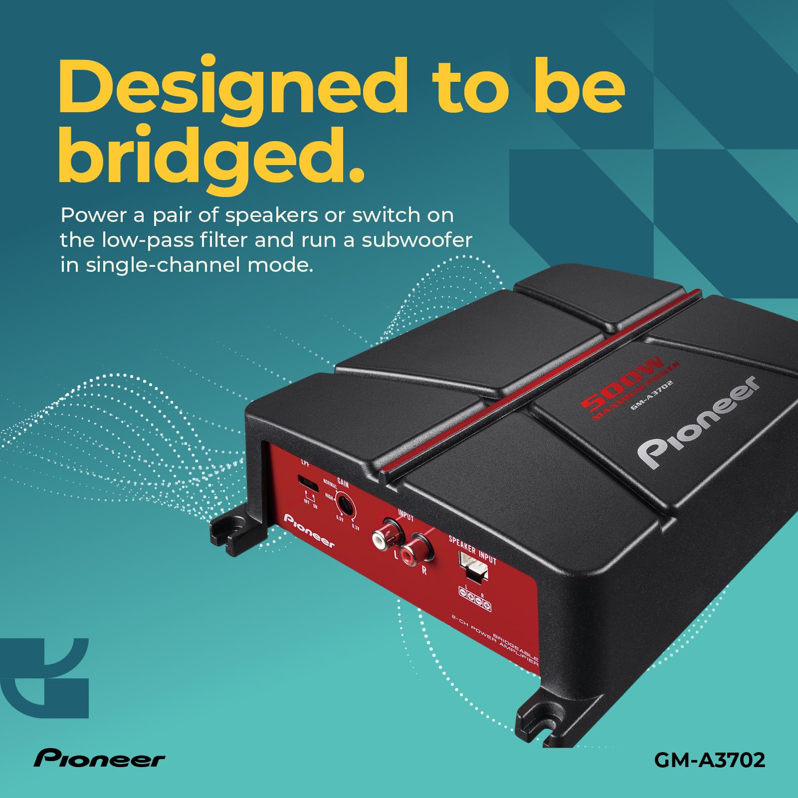 Foto 4 pulgar | Amplificador Pioneer Gm-a3702 De 2 Canales Puenteable De 500 W - Venta Internacional.