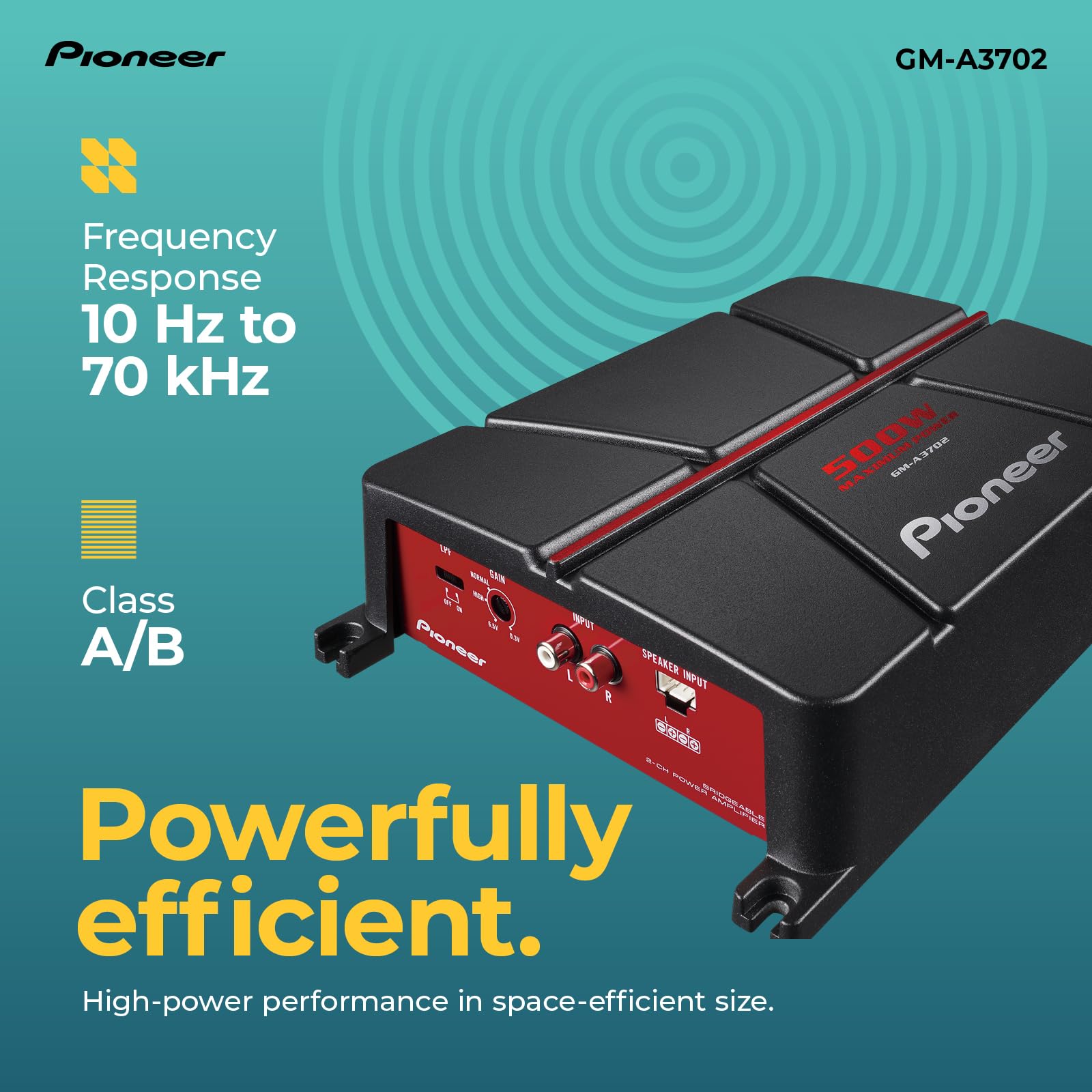 Foto 5 pulgar | Amplificador Pioneer Gm-a3702 De 2 Canales Puenteable De 500 W - Venta Internacional.