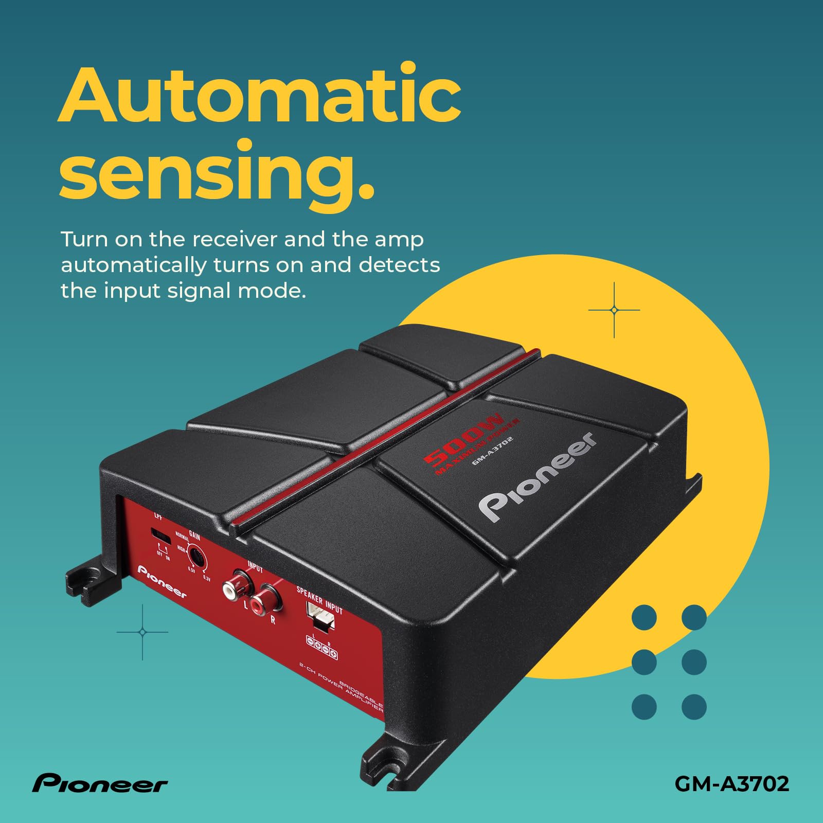 Foto 6 pulgar | Amplificador Pioneer Gm-a3702 De 2 Canales Puenteable De 500 W - Venta Internacional.