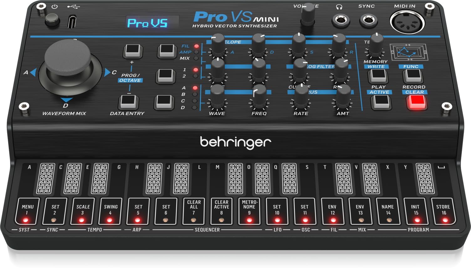 Foto 2 pulgar | Sintetizador Behringer Pro Vs Mini Hybrid Vector De 4 Voces - Venta Internacional.