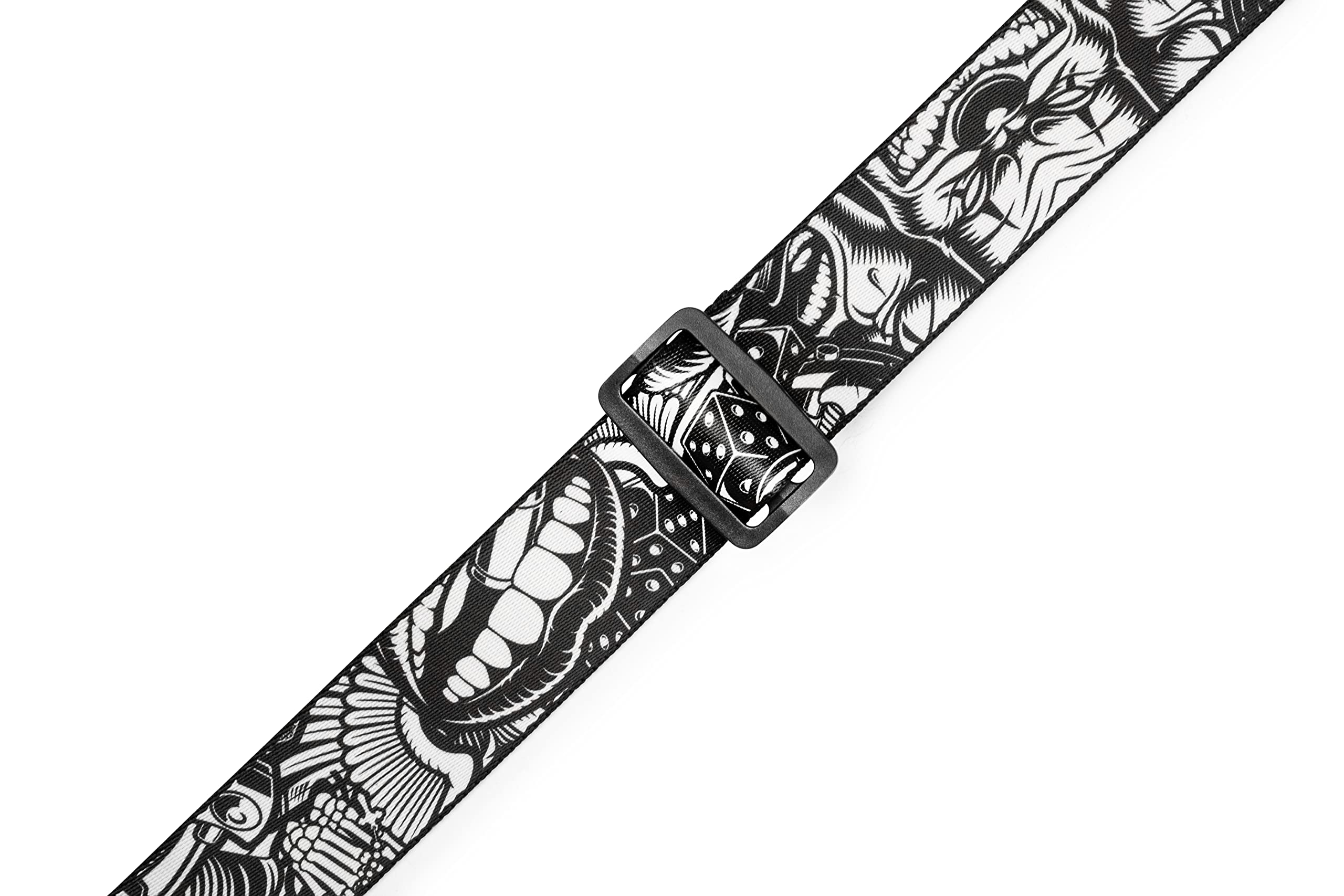 Foto 4 pulgar | Correa Para Guitarra Levy's Tattoo Series 2 Poliéster Negro/blanco - Venta Internacional.