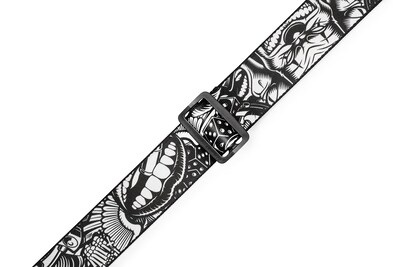 Foto 3 | Correa Para Guitarra Levy's Tattoo Series 2 Poliéster Negro/blanco - Venta Internacional.