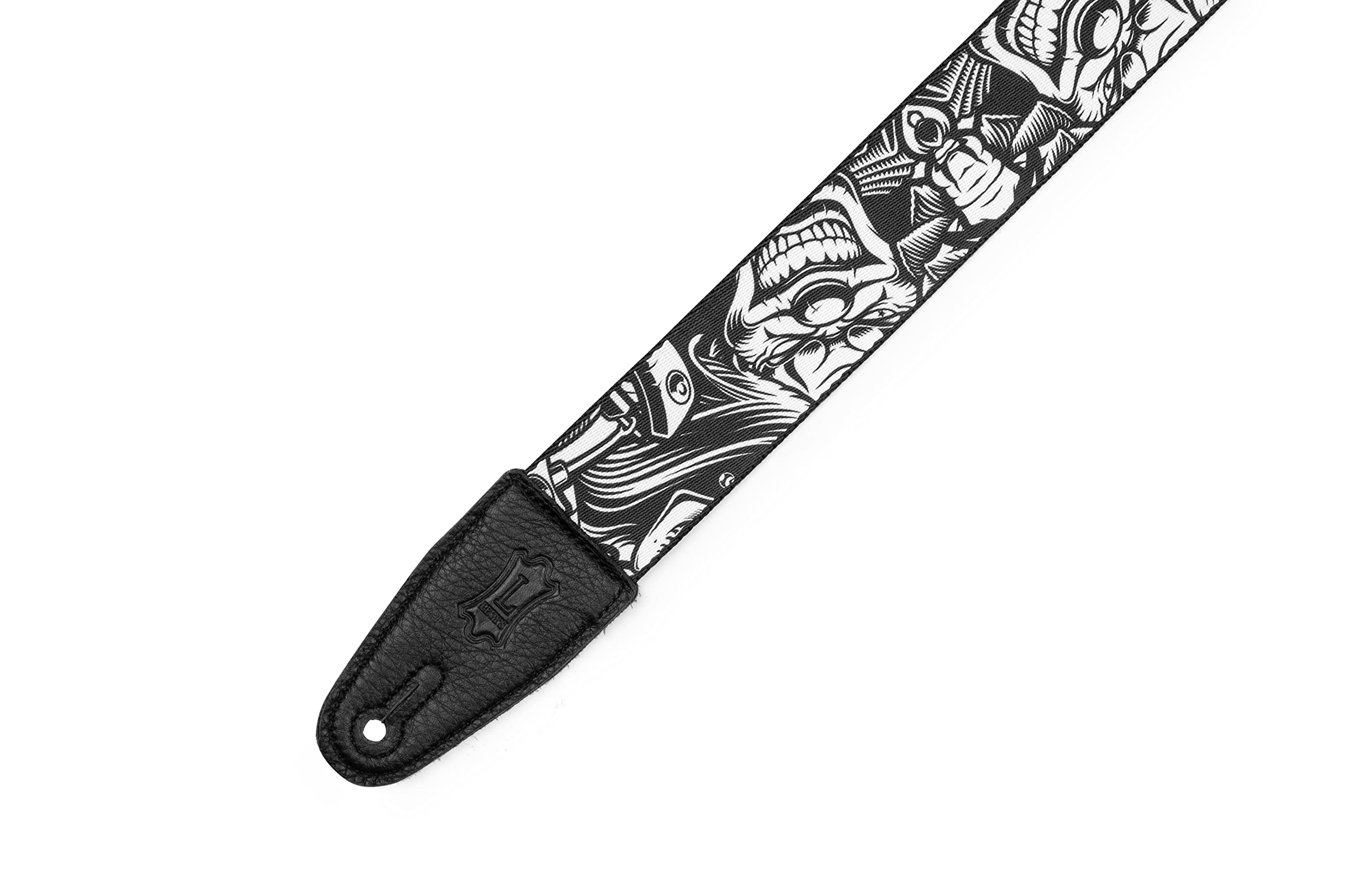 Foto 4 | Correa Para Guitarra Levy's Tattoo Series 2 Poliéster Negro/blanco - Venta Internacional.