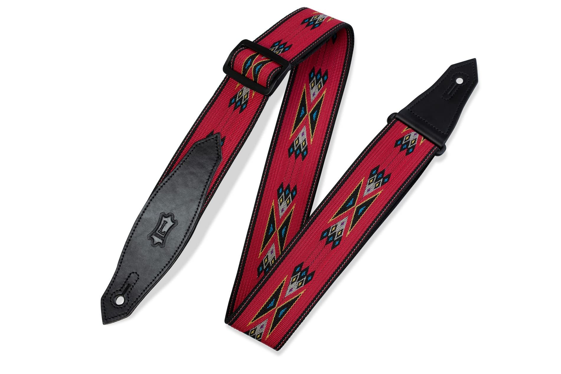 Correa De Guitarra Levy's Leathers Mssn80-red De 5 Cm De Ancho Ajustable - Venta Internacional.