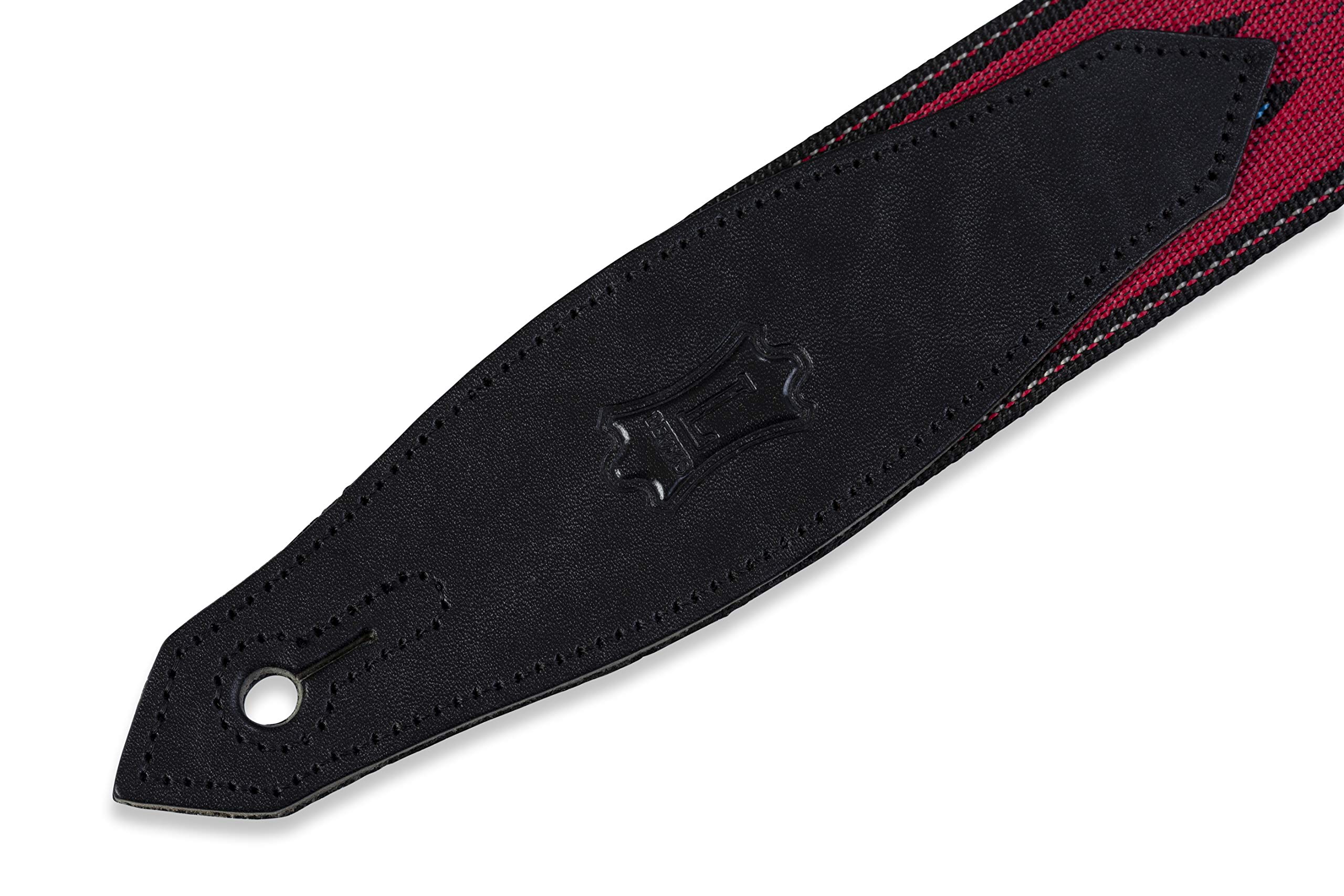 Foto 4 pulgar | Correa De Guitarra Levy's Leathers Mssn80-red De 5 Cm De Ancho Ajustable - Venta Internacional.