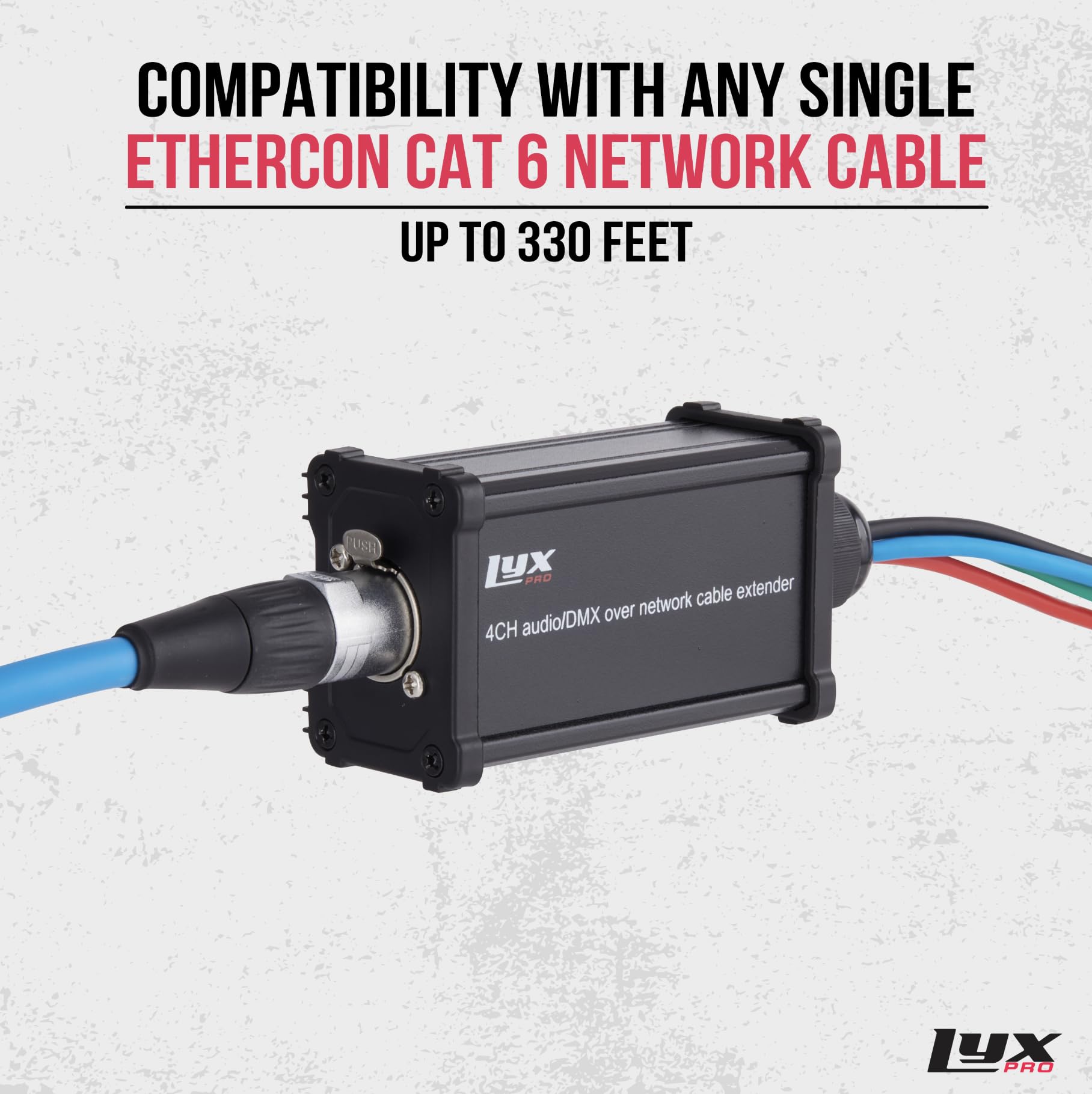 Foto 6 pulgar | Cable Breakout Lyxpro De 4 Canales Xlr/trs Hembra A Rj45 Ethercon - Venta Internacional.