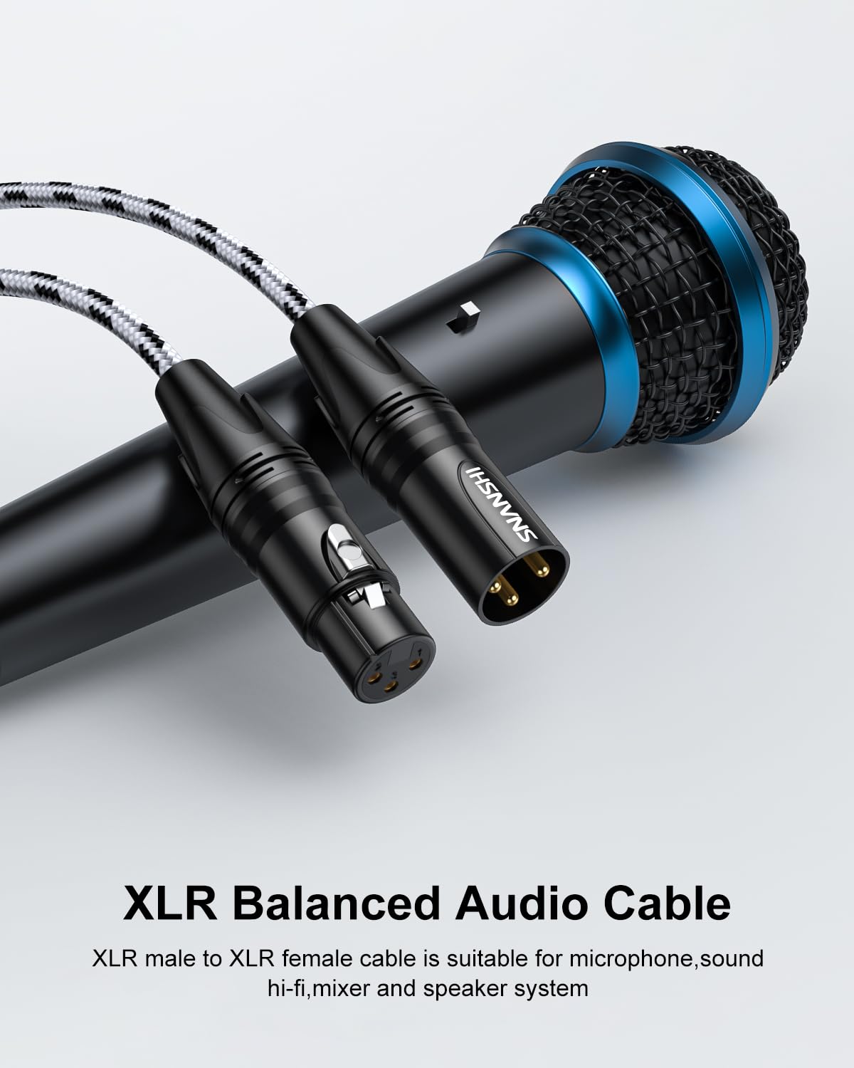 Foto 4 pulgar | Cable De Micrófono Xlr Snanshi De 100 Pies Con Cobre Sin Oxígeno - Venta Internacional.