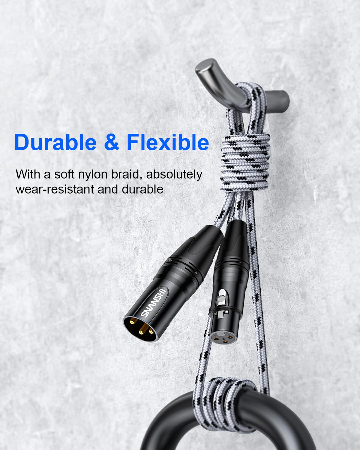 Foto 5 pulgar | Cable De Micrófono Xlr Snanshi De 100 Pies Con Cobre Sin Oxígeno - Venta Internacional.