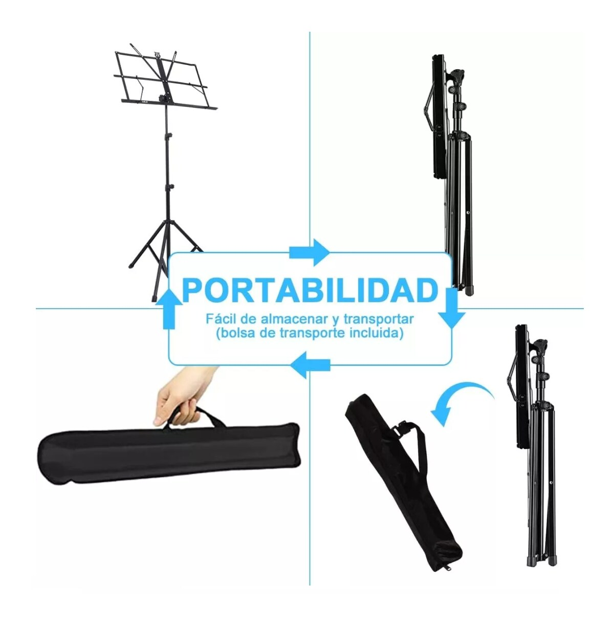 Foto 4 | Podio Atril Para Partituras Lab.g De Altura Ajustable Con Funda Negro