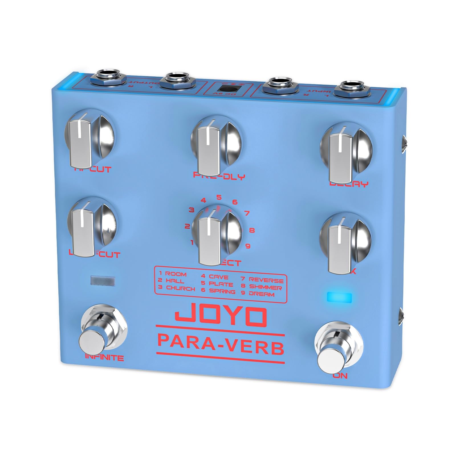 Guitarra Estéreo Digital Reverb Pedal Joyo Para-verb R-31 - Venta Internacional.