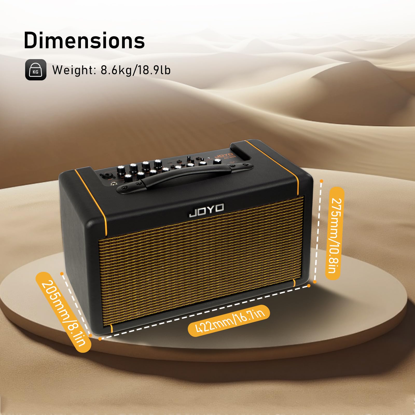 Foto 8 pulgar | Amplificador De Guitarra Joyo Ac-40s 40w Para Acústica Con Bluetooth Y Batería - Venta Internacional.